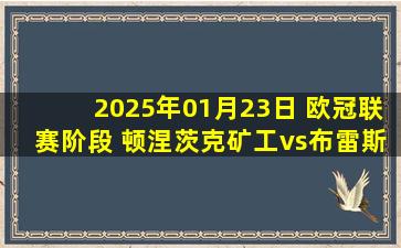 2025年01月23日 欧冠联赛阶段 顿涅茨克矿工vs布雷斯特 录像